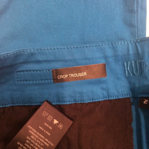 NWT Bright blue kut from the kloth crop size 2 - Picture 2 of 5
